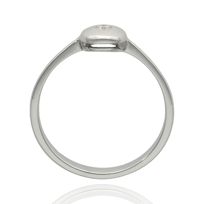 Fehér arany gyűrű 53-as méret (535E)